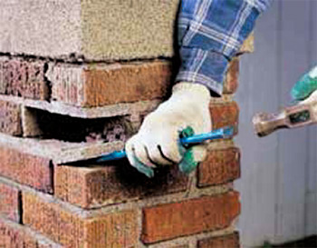 zamena ostecene cigle dletom