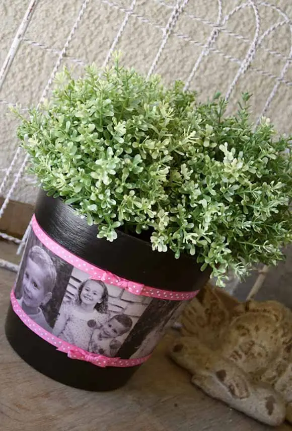 Ukrasite saksiju fotografijom