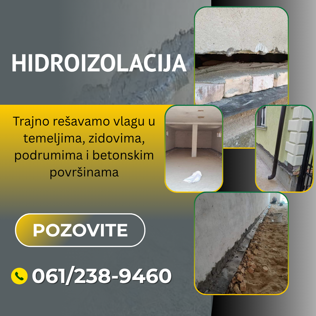Izolacija i hidroizolacija vlažnih kuća i temelja