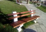 Parkovske betonske klupe sa naslonom