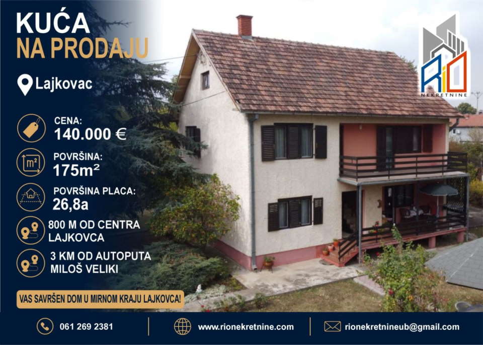 Useljiva kuća u mirnom kraju Lajkovca!